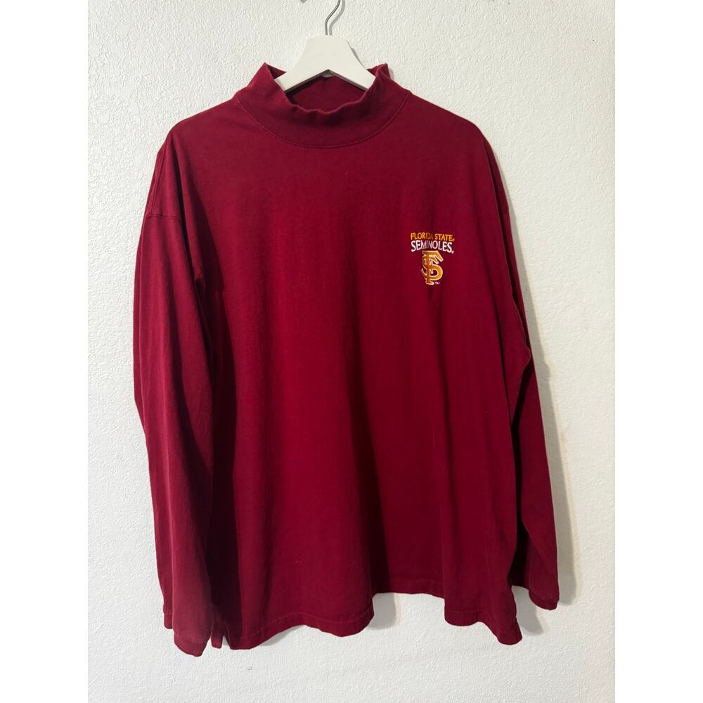 Starter  Vintage FSU Seminoles Men's‎ Shirt Mock Neck L/S Size XL